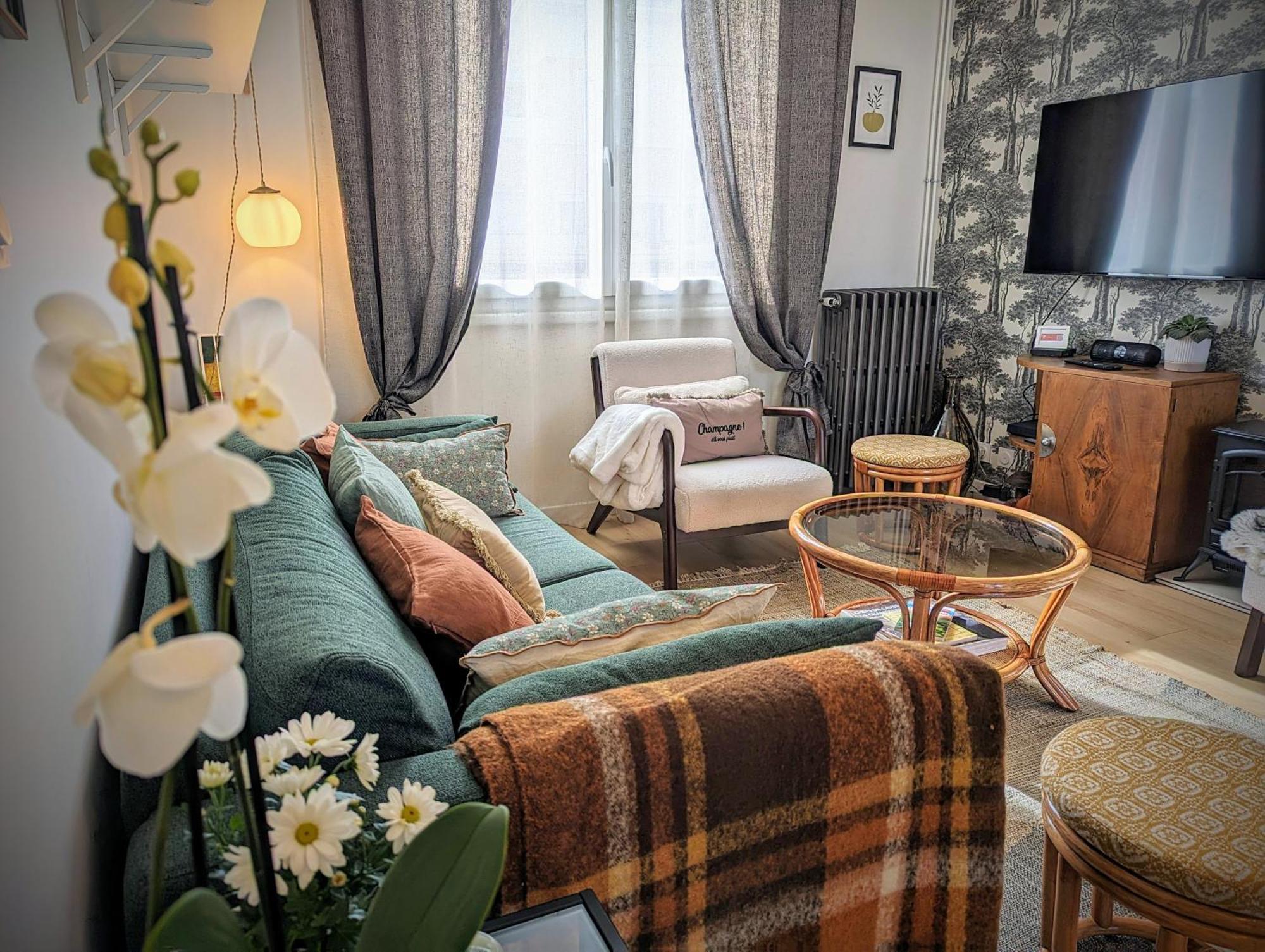 Le Cemarose: Spa, Jardin, Terrasse Et Jolie Vue Au Coeur D'Эперне Экстерьер фото