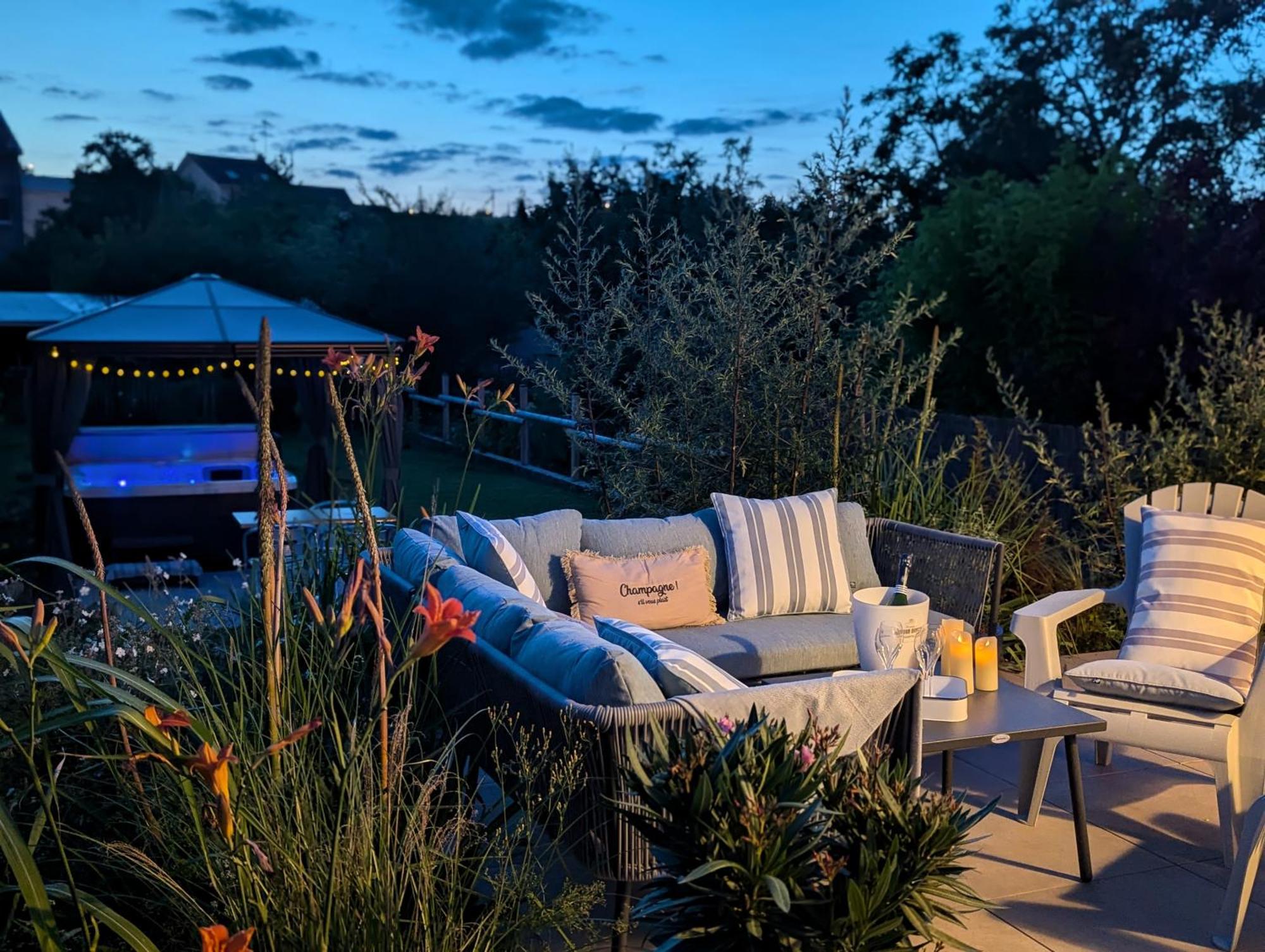 Le Cemarose: Spa, Jardin, Terrasse Et Jolie Vue Au Coeur D'Эперне Экстерьер фото