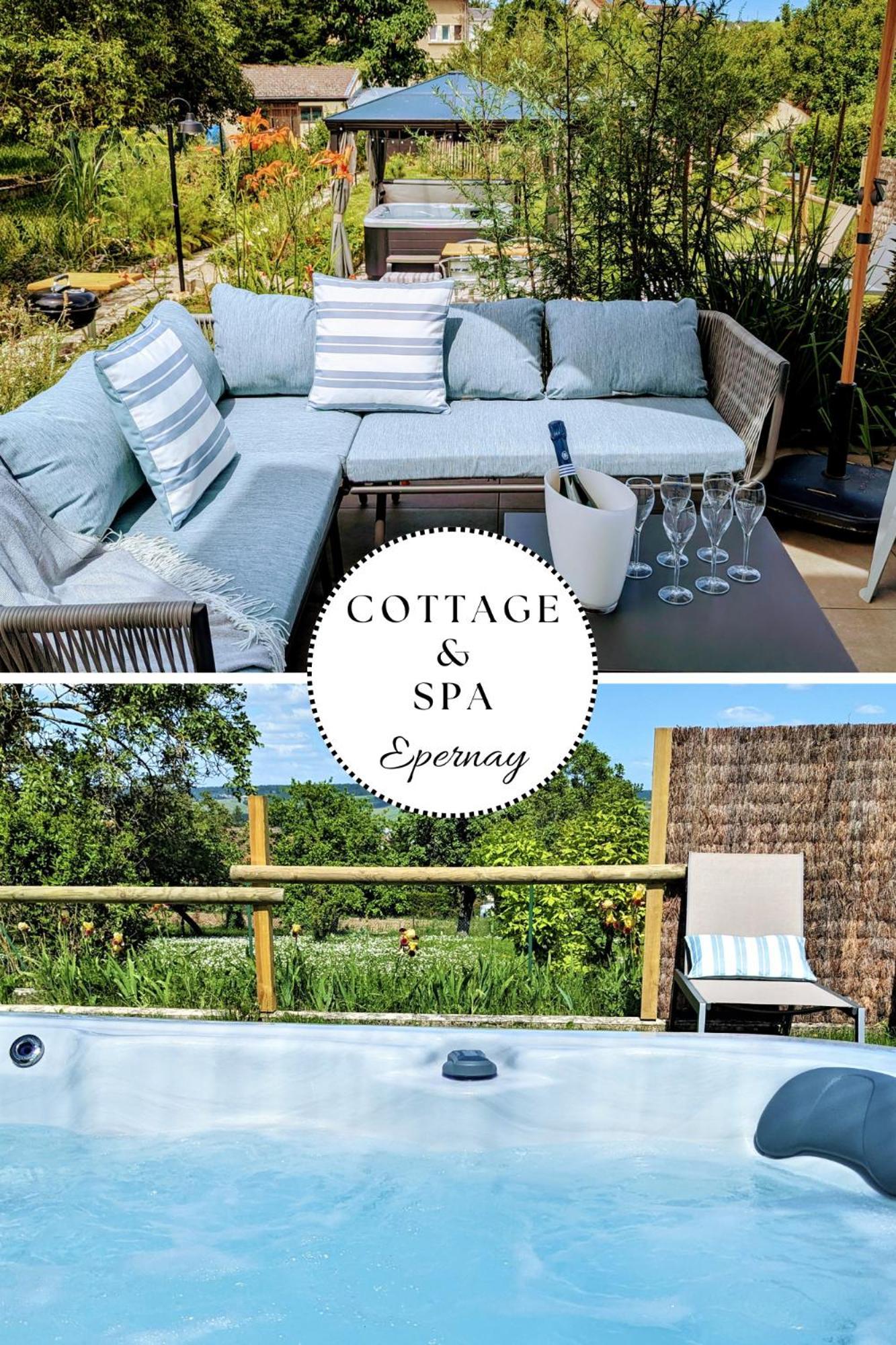 Le Cemarose: Spa, Jardin, Terrasse Et Jolie Vue Au Coeur D'Эперне Экстерьер фото